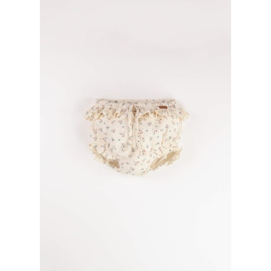 Floral culotte with frills