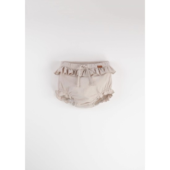 Sand culotte with frills