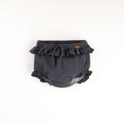 Navy Blue culotte with frills