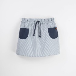 Skirt with Navy blue pockets