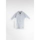 Navy Blue striped shirt with side panel