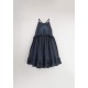 Navy Blue coral motif dress