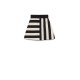 Iconic Lines Knit Skirt  cream-black