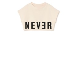 Nevermore Crop Top  cream