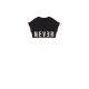 Nevermore Crop Top  black