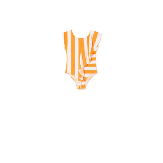 Iconic Lines Bathing Suit     amber-white