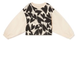 Chaotic Love Balloon Sweatshirt  cream-black