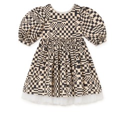 Nevermore Dress  cream-black