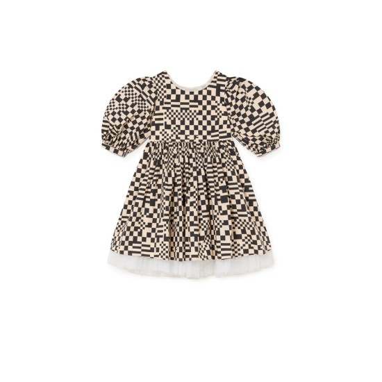 Nevermore Dress  cream-black