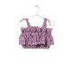 Striped Tiered Top  Pink