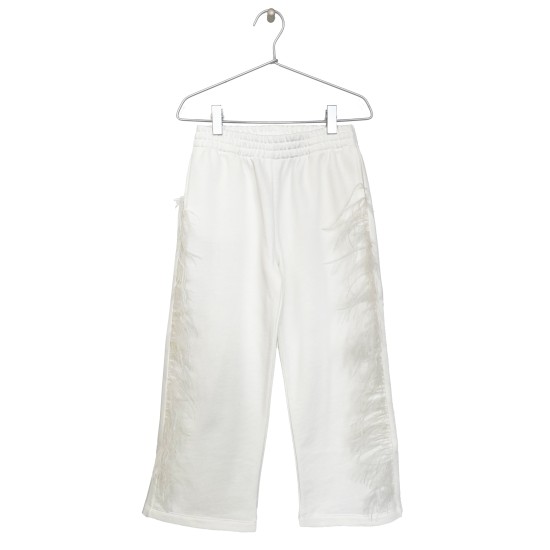 Embellished Straight Leg Track Pants  Off-white
