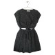 Embroidered Cut-Out Dress  Black