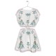 Floral-Print Cut- out Dress Mixed