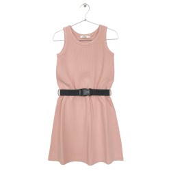 Belted Dress  Peach