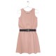 Belted Dress  Peach