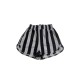 Striped Running Shorts  Black