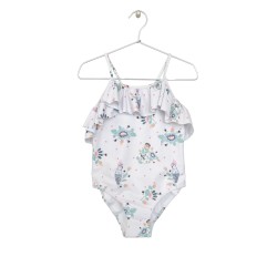 Floral Print-Swimsuit     Mixed