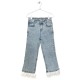 Embellished Denim Trousers  Blue