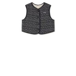 Opposite Stitch Vest  Black