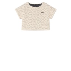 Opposite Stitch Top  cream