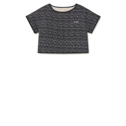 Opposite Stitch Top  black