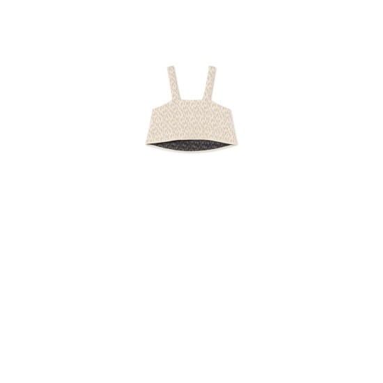 Opposite Stitch Sun Top  cream
