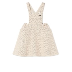 Opposite Stitch Skirt Overall- off white