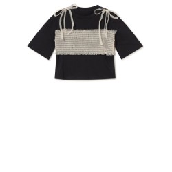 Wednesday Tulle Top T-Shirt- black