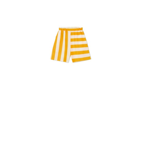 Iconic Lines Swim Trunks -  white-amber