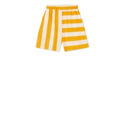 Iconic Lines Swim Trunks -  white-amber