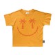 Palm Smiley Boxy T-Shirt-  Golden Apricot