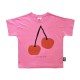 Cherry Boxy T-Shirt - Super Pink
