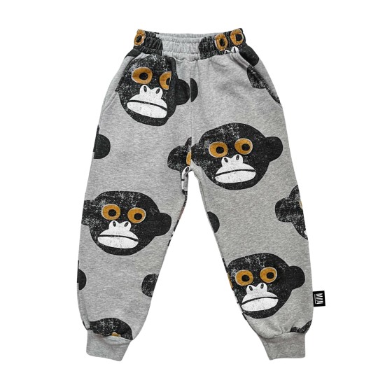 Monkey Sweatpants-  Grey/Grey Melange