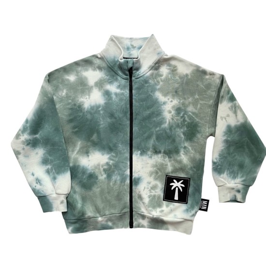 Paradise is very nice Tie Zip Jacket-  Storm Tie Dye