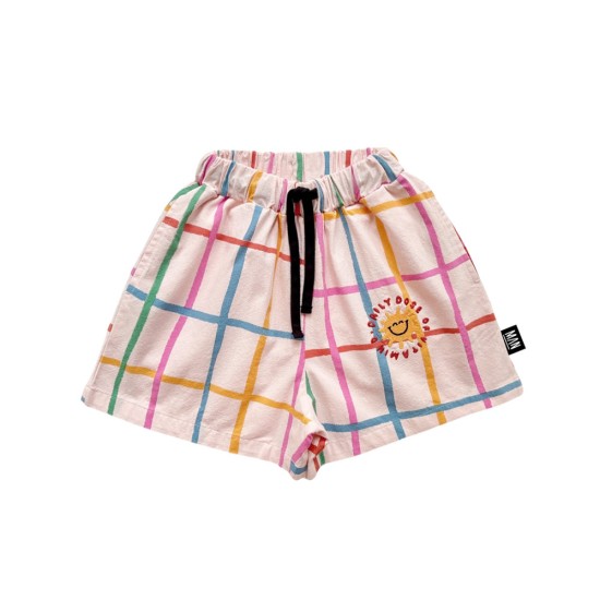Grid Shorts- Multicolored