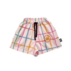 Grid Shorts- Multicolored
