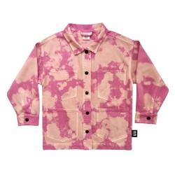 Established 015 Distressed Worker Jacket-  Overdye Pink Peach