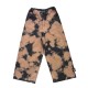Distressed Wide Leg Pants- Overdye Midnight