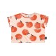 Apple Cropped T-Shirt-  Peach/Sunshine