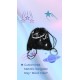 Metallic Drawstring Bag  black