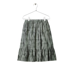 Tie Dye Midi Skirt  green