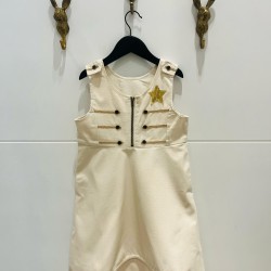 Circus Apron Dress  cream