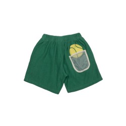 Tennisball Towel Shorts  Green