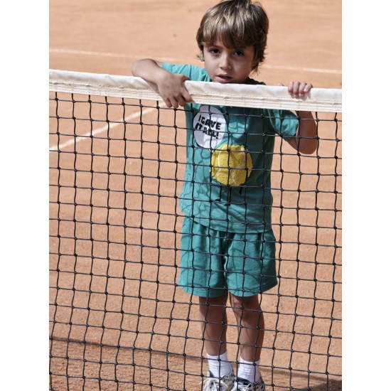 Tennis Player Textured Tee  Green