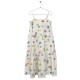 Mediterranean-Print Tiered Maxi Dress - Off White