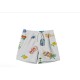 MEDITERRANEAN-PRINT SWIM SHORTS  OFF-WHITE