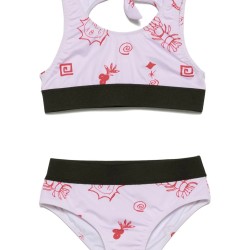 SUMMER-PRINT BIKINI SET -  lavender