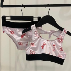 SUMMER-PRINT BIKINI SET -  lavender