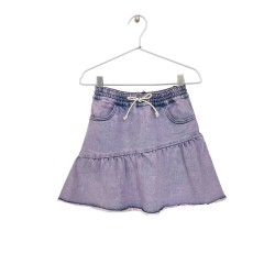 DENIM SKIRT -pink